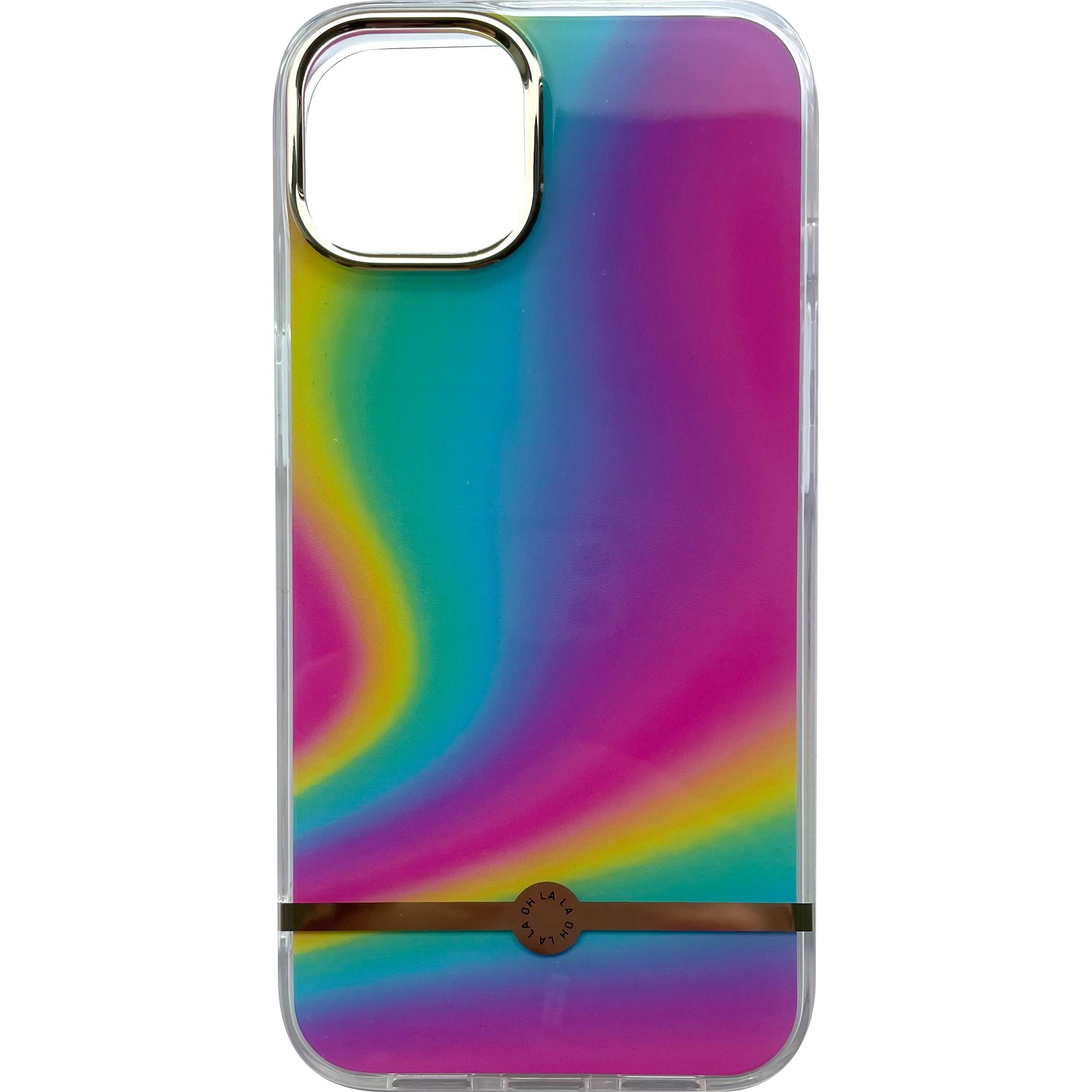 Peter Jäckel OHLALA! Design Back Cover Rainbow für Apple iPhone 13 (Apple iPhone 13), Smartphone Hülle, Mehrfarbig