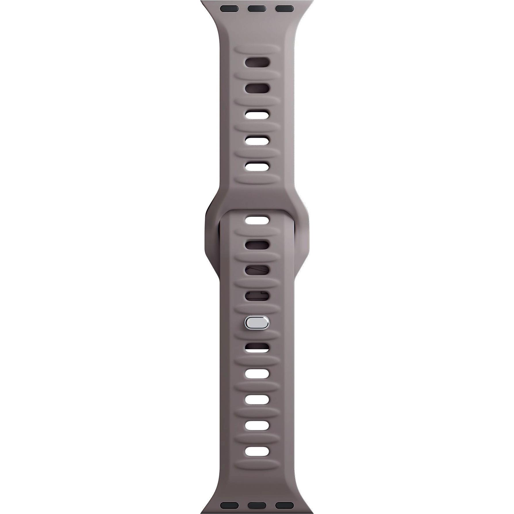 3MK Silicone Watch Strap brązowy/taupe dla Apple Watch 38/40/41mm (Silikon, Edelstahl, 3, 4, 9, Ultra), Uhrenarmband, Br...