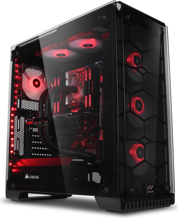 Produktbild Mifcom Spectrum Custom Liquid Ultimate (Intel Core i9-7900X, 32 GB, 500 GB, GeForce GTX 1080 Ti)