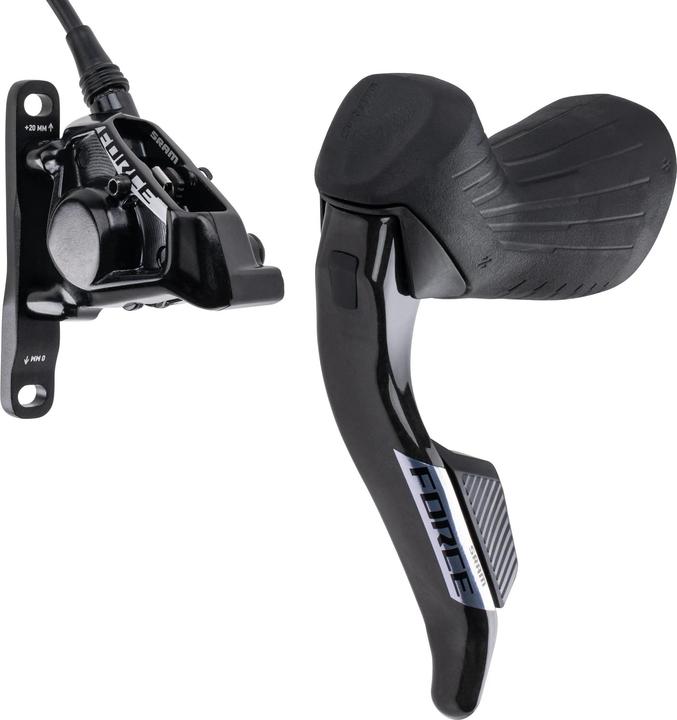 Sram Force E1 AXS HRD Scheibenbremse mit Schalt-/Bremsgriff (links) (Front wheel brake, Brake Caliper, Brake lever)