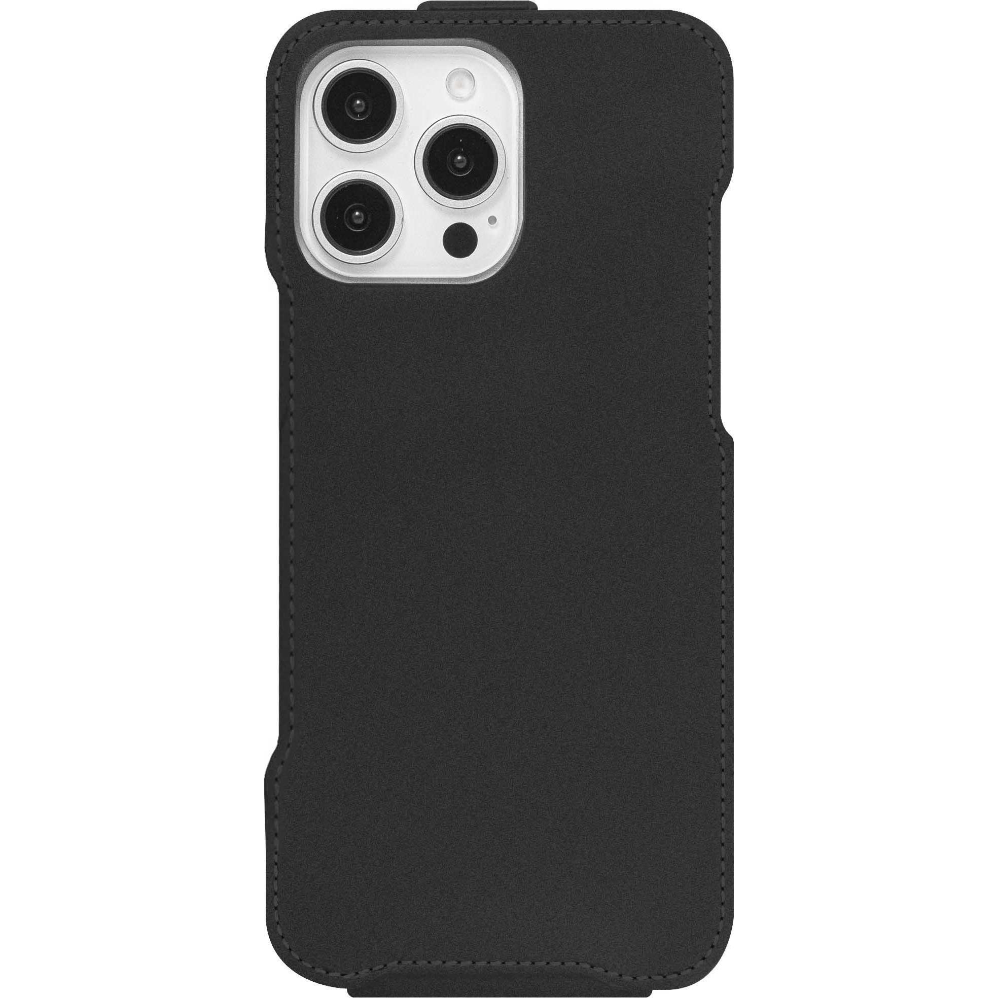 Thumbnail - Noreve Lederschutzhülle vertikal (Apple iPhone 16 Pro), Smartphone Hülle, Blau