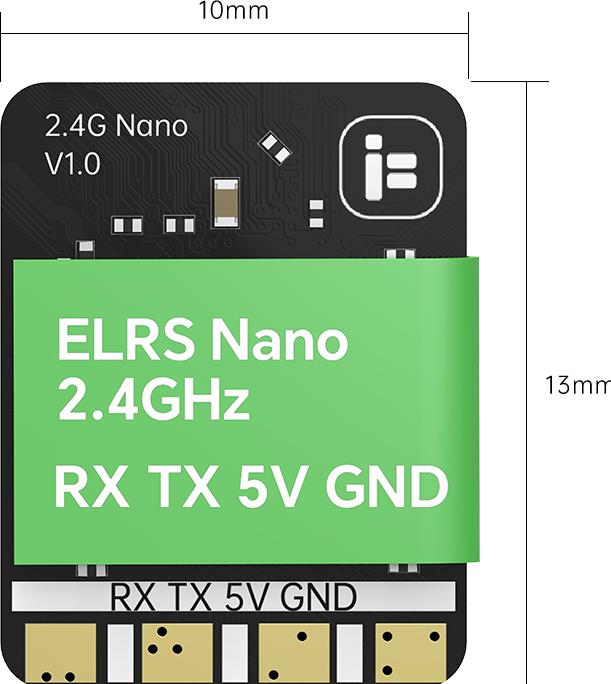 Actual product image iFlight ExpressLRS ELRS Nano Receiver 2.4GHz