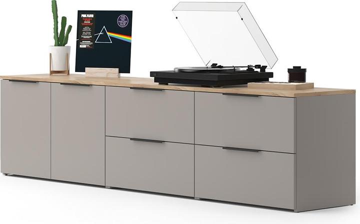 Immagine prodotto Vicco Wohnwand Wido, Greige/Sonoma, 3 Teile (60 x 50 x 40 cm, 80 x 50 x 40 cm)