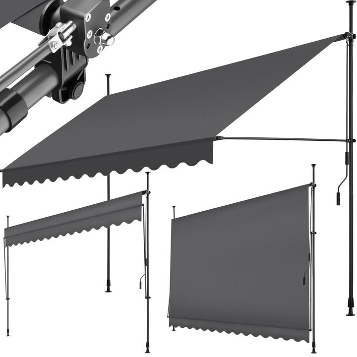 Produktbild tectake Klemmmarkise (3.50 m)