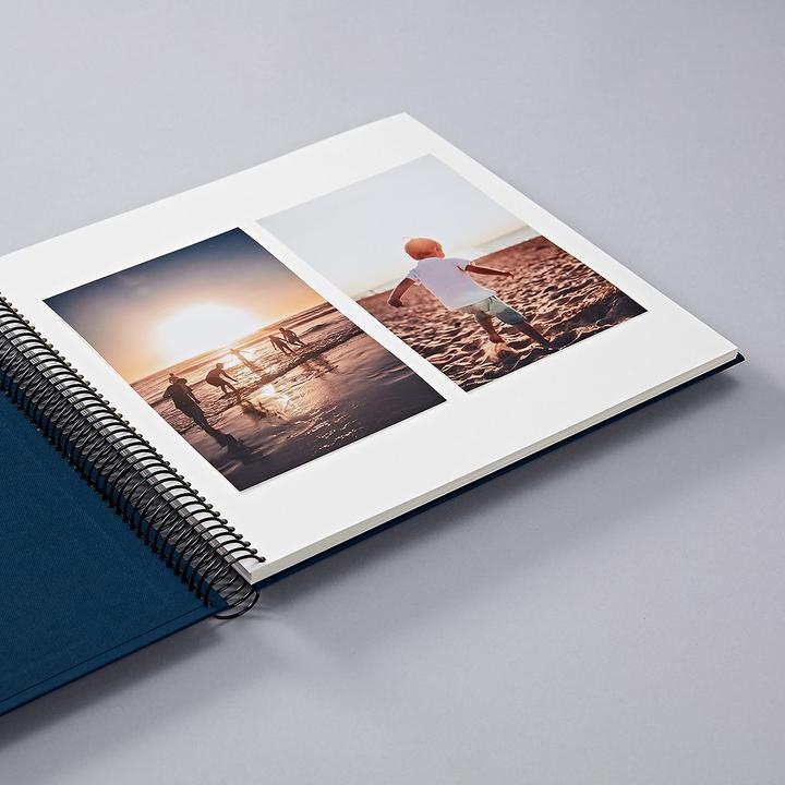 Actual product image Semikolon Photo album 23 x 24.5 cm blue, 40 cream white pages (10 x 15 cm, 9 x 13 cm)