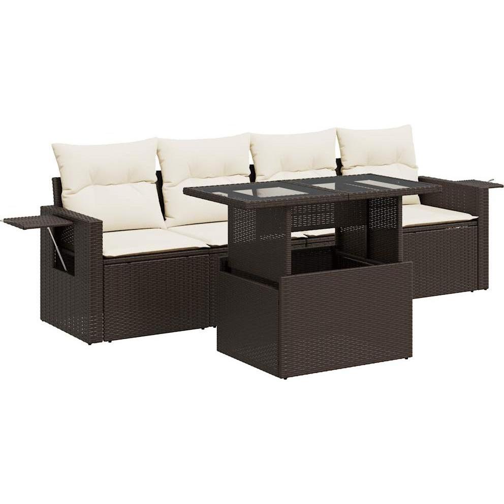 VidaXL, Gartenlounge, 10-tlg. Garten-Lounge-Set mit Kissen
