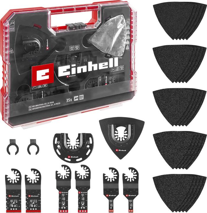Immagine prodotto Einhell Multitool-Set, 708135, XL-PLUS-Case, 35-teilig