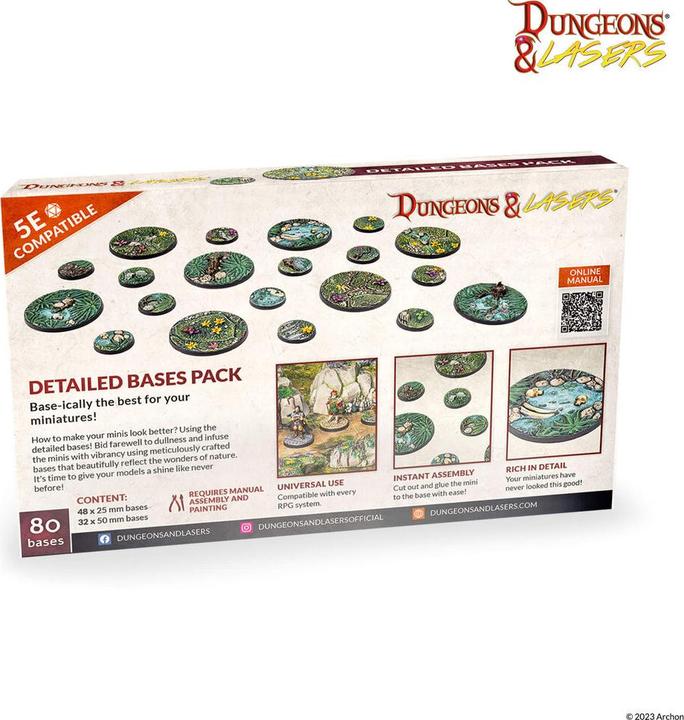 Actual product image Archon Studio Dungeons & Lasers - Detailed Bases Pack (English)