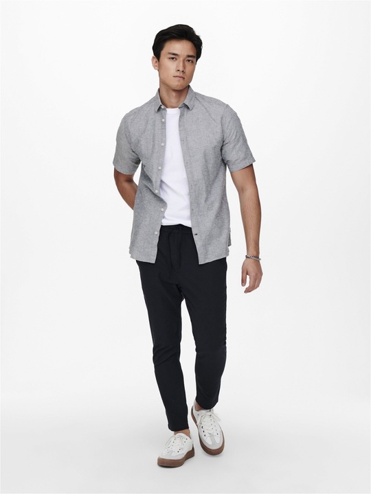 Image du produit Only & Sons Chemise à manches courtes en lin (XS)