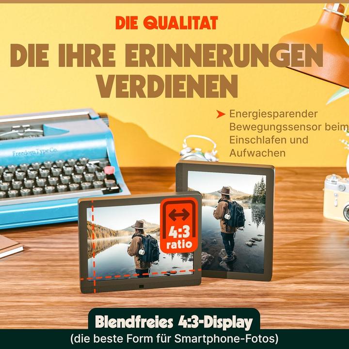 Productafbeelding Ordissimo Pix-Star digitale fotolijst /1xUSB/Zwart (10")