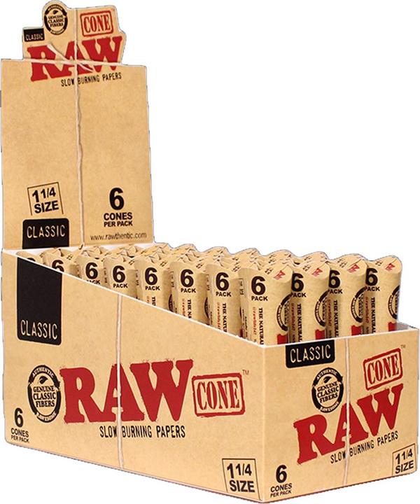 Produktbild RAW 1 1/4 Cones 6er Pack