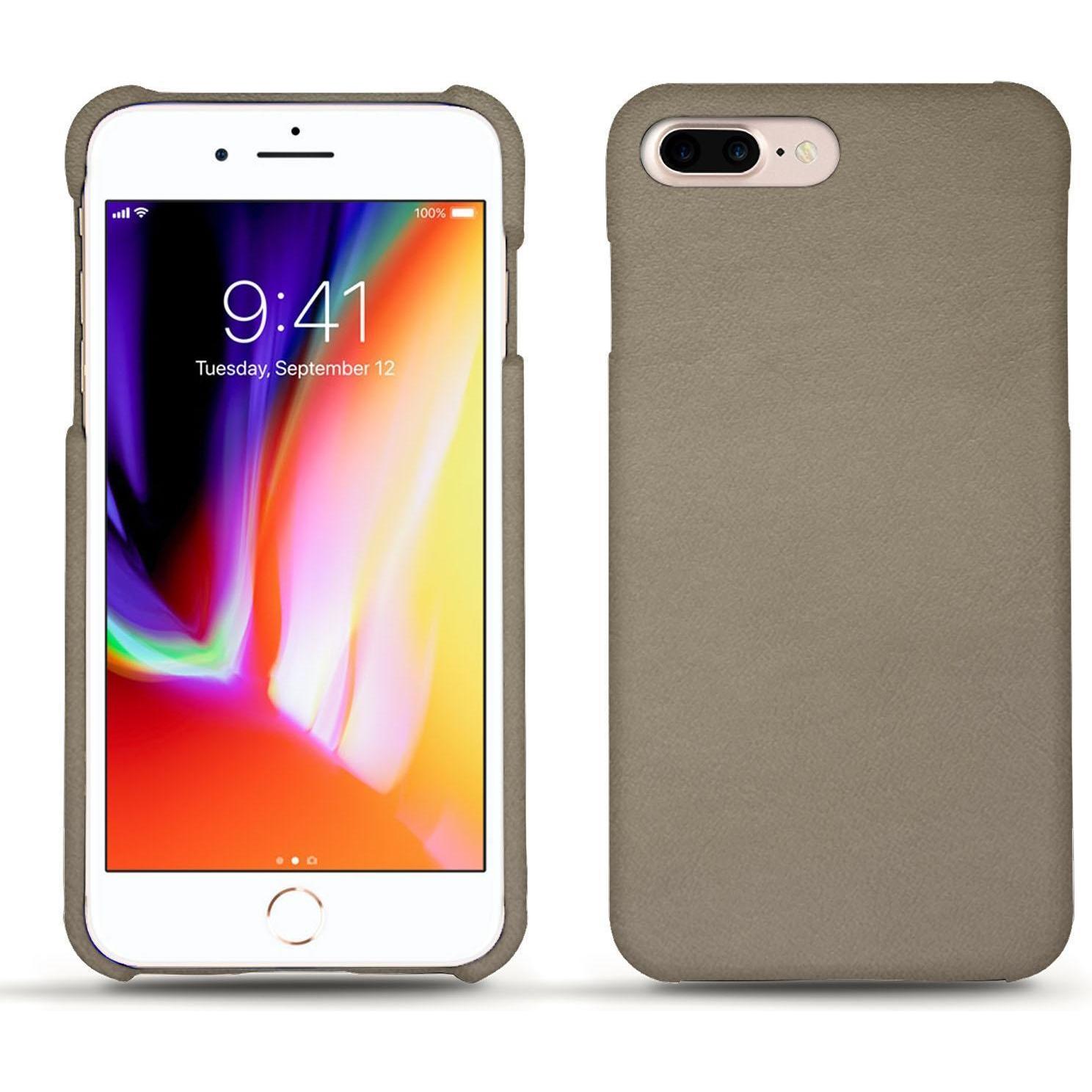 Noreve Lederschutzhülle (Apple iPhone 8 Plus), Smartphone Hülle, Beige