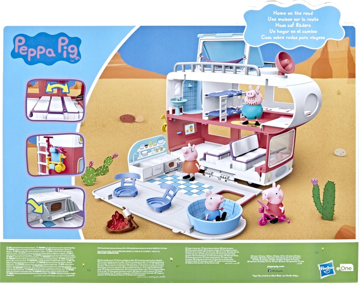 Immagine prodotto Peppa Pig Pig s Avonturen, Camper per famiglie, Kinderspeelgoed met 4 figure