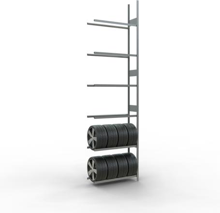 Produktbild Schulte Lagertechnik Räder-Anbauregal MULTIplus151