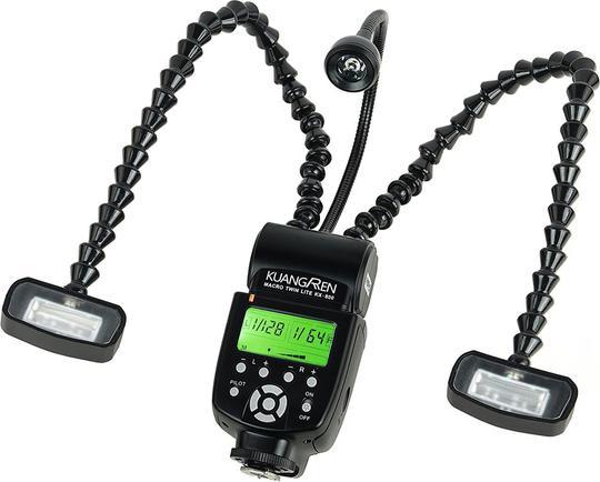 Produktbild Venus Optic Macro Twin Flash KX-800 (Makroblitz, Sony, Canon, Nikon, Pentax)