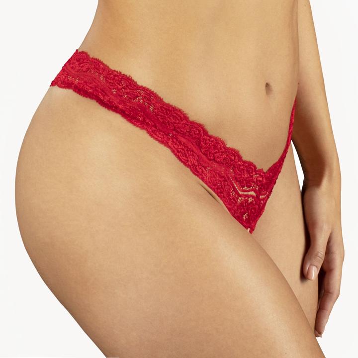 Produktbild Underneath Kyra Crotchless Thong - Red (L)