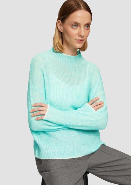 Produktbild s.Oliver Strickpullover Lockerer Rippstrickpullover aus Alpakamix (42)
