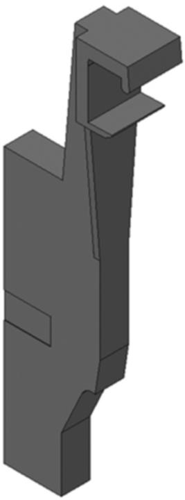 Actual product image Blum Cross-rail mounting ORGA-LINE for railing D