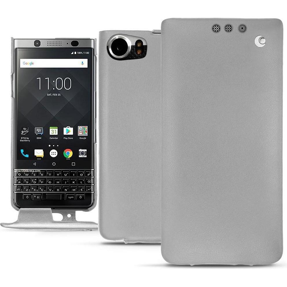 Thumbnail - Noreve Lederschutzhülle vertikal (Blackberry KEYone), Smartphone Hülle, Grau
