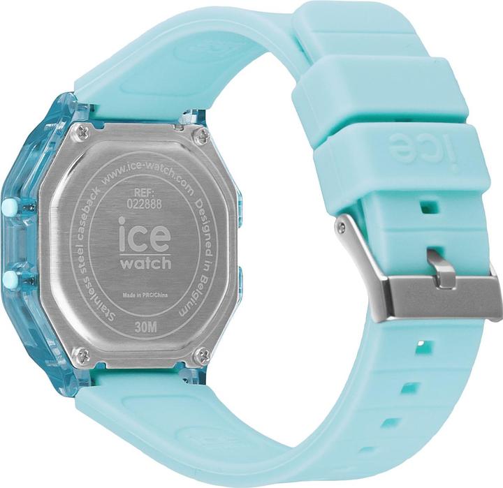 Actual product image ICE Watch Ice Digit Retro Sky Blue Clear Small (Digital watch, 32 mm)