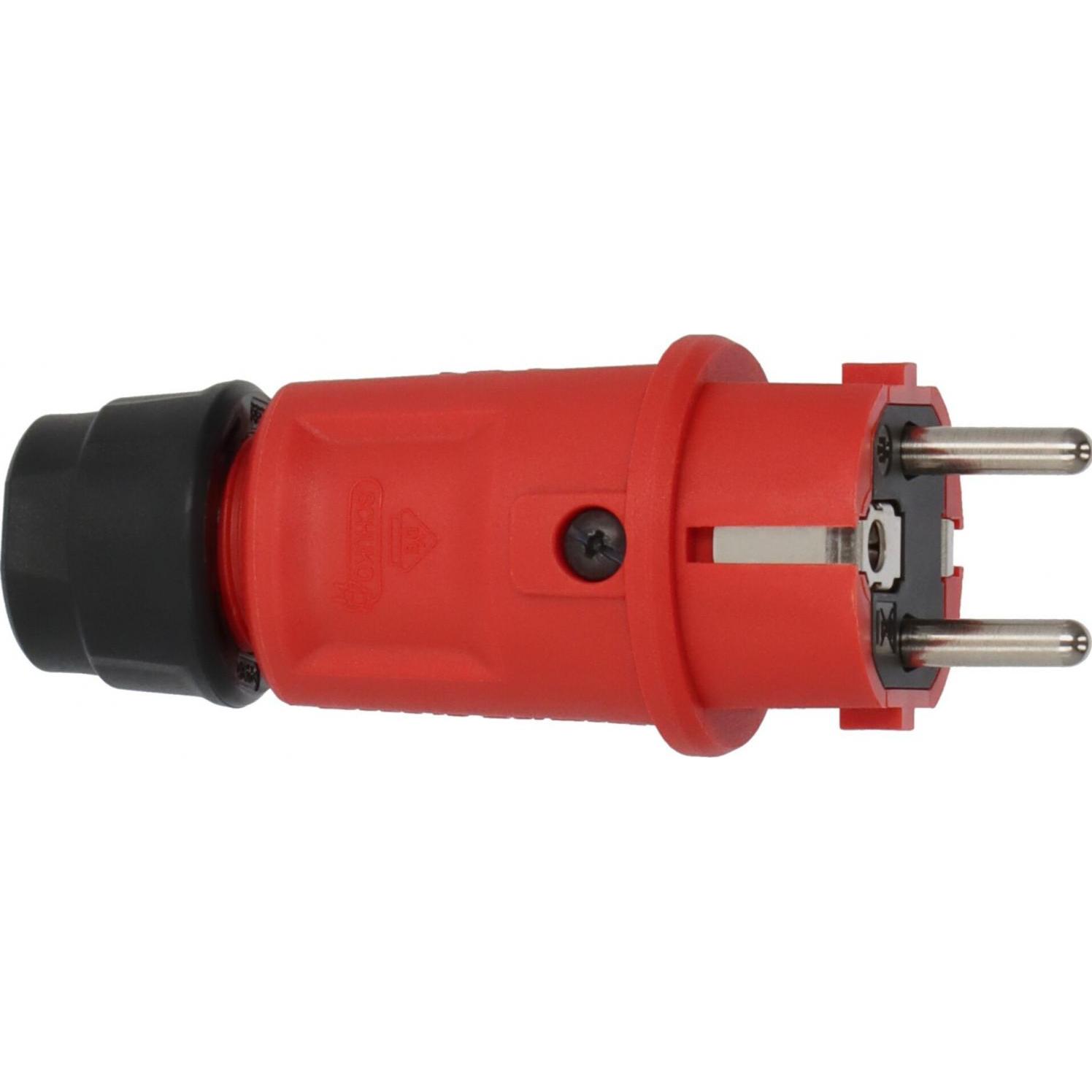 Thumbnail - Brennenstuhl, Netzstecker + Netzkupplung, 9837550010 Schutzkontaktkupplung 230 V Rot, Schwarz IP44