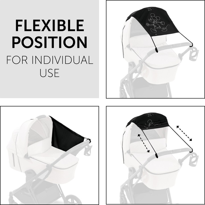 Actual product image Hauck Sunshade Mickey Mouse Black