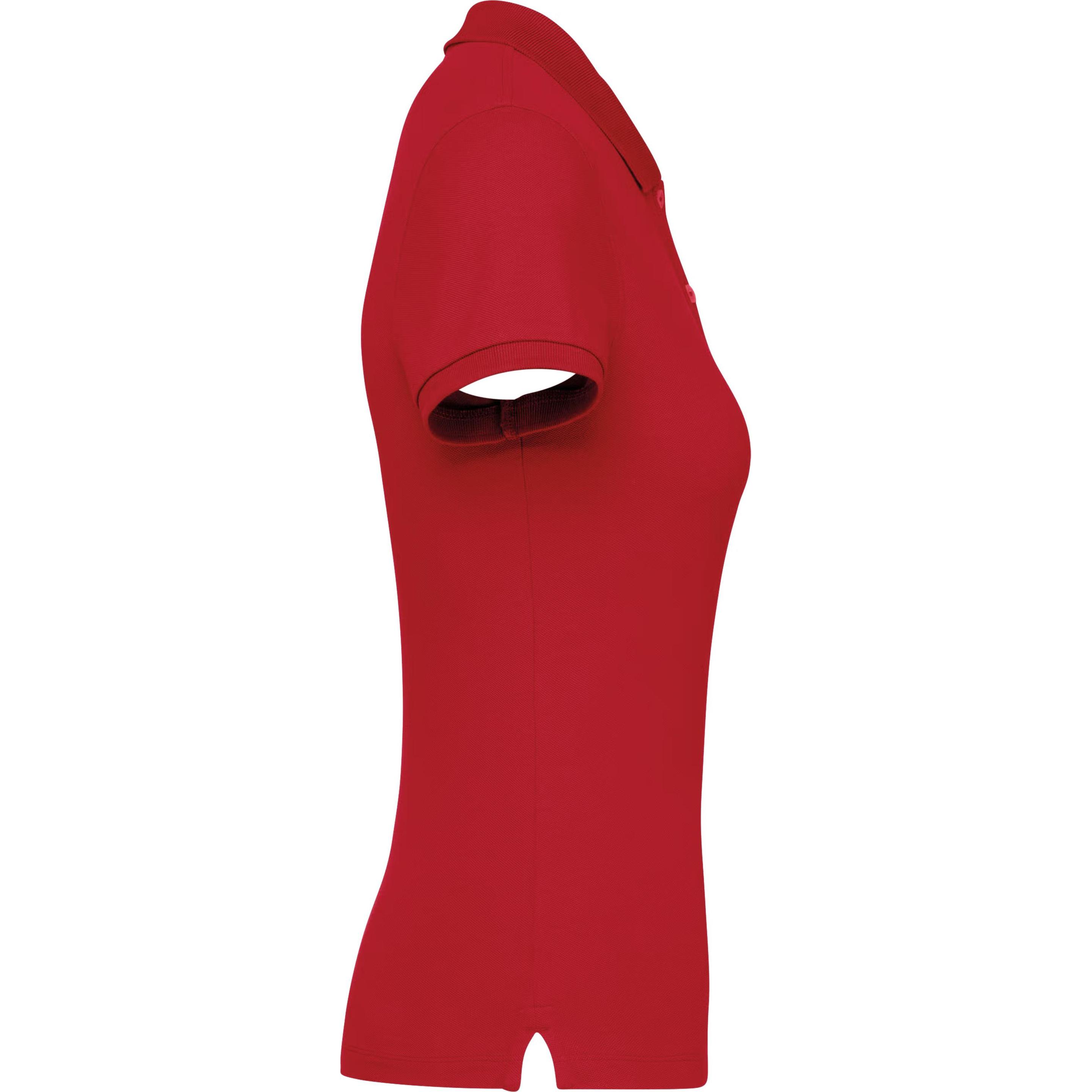 Native Spirit, Damen, Shirt, Ökologisch verantwortliches Polo-Shirt aus Piqué-Strick, Damen, Rot, (S)