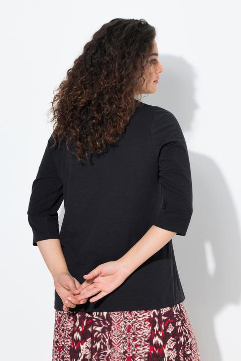 Actual product image Ulla Popken Timeless Love 3/4 Sleeve Graphic Tee (62)