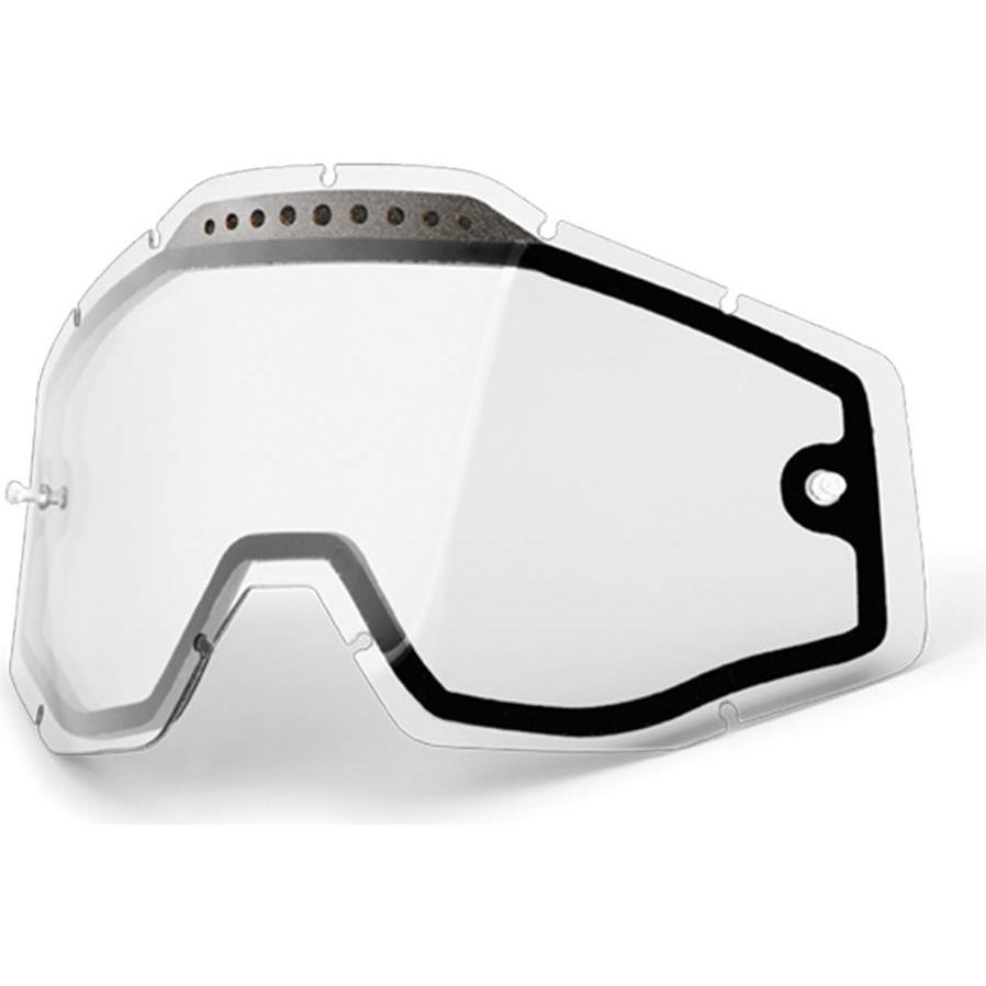 100%, Unisex, Accessori per occhiali, Vetro di ricambio Racecraft/Accuri/Strata, Trasparente