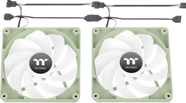 Actual product image Thermaltake CT140 Reverse ARGB Sync Matcha Green 2 Pack Housing fan (140 mm, 2 x)