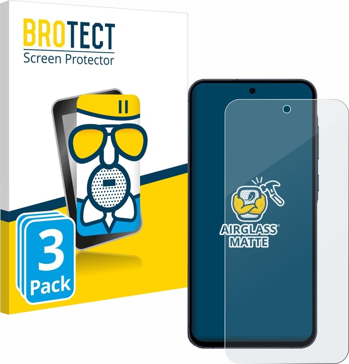 Produktbild BROTECT AirGlass Panzerglasfolie Matt (3 Stück, Samsung Galaxy A55)