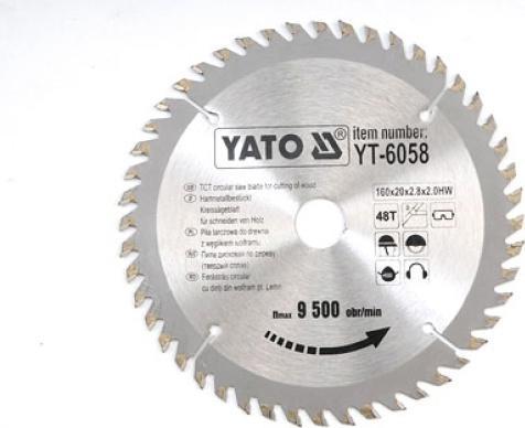 Actual product image Yato YT-6058 circular saw blade (e)