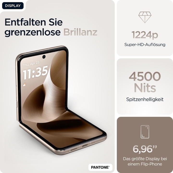 Produktbild Motorola Razr 60 Ultra (512 GB, Pantone Mountain Trail, 6.96", SIM + eSIM, 50 Mpx, 5G)