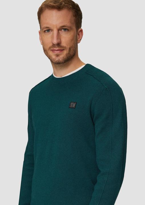 Image du produit S.Oliver Strickpullover Strickpullover mit Nahtdetails und Logo (3XL)