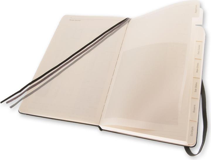 Actual product image Moleskine Recipe Journal (A5, Plain, Hardcover)