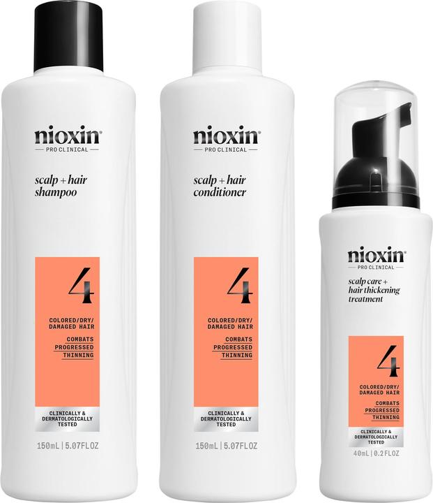 Produktbild Nioxin Scalp + Hair Thickening System 4 (Haarpflege set)