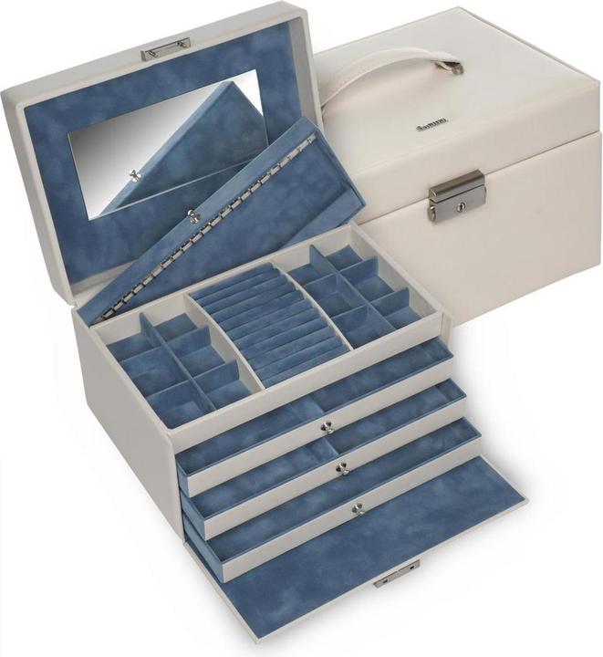 Produktbild Sacher 72.518.565608 - Schmuckkasten Jasmin elegance ivory Vollrindleder