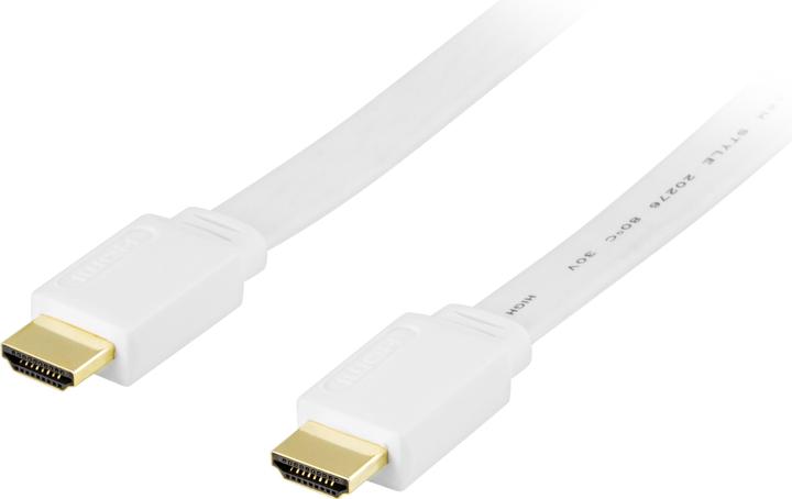 Deltaco HDMI-1050H HDMI cable HDMI Type A (Standard) White (5 m, HDMI)
