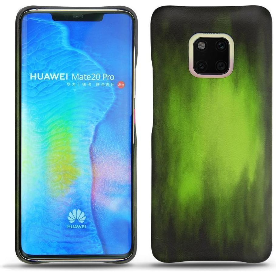 Noreve Lederschutzhülle (Huawei Mate 20 Pro), Smartphone Hülle, Grün