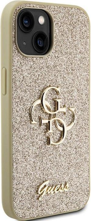 Produktbild Guess GUHCP15SHG4SGD iPhone 15 6.1" złoty/gold hardcase Glitter Script Big 4G (Apple iPhone 15)
