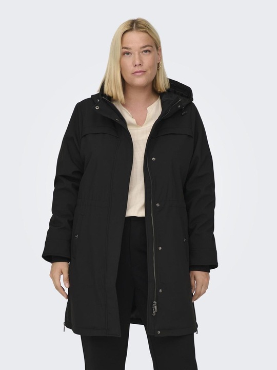 Produktbild Only Kapuze Gerippte Ärmelbündchen Mantel Langer Parka (42)