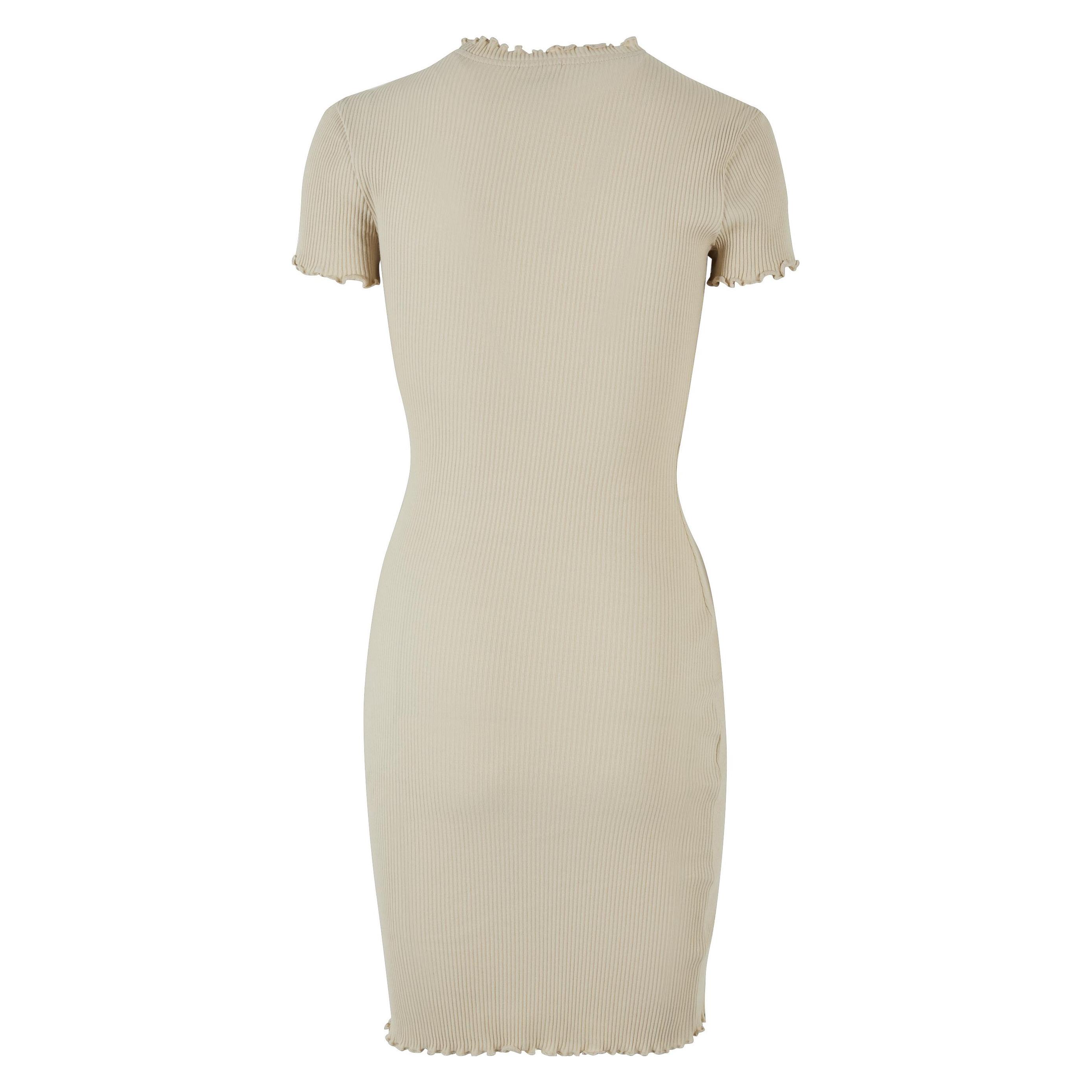 Urban Classics, Damen, Kleider, T-Shirt-Kleid, Gerippt, Damen, Beige, (Xl)
