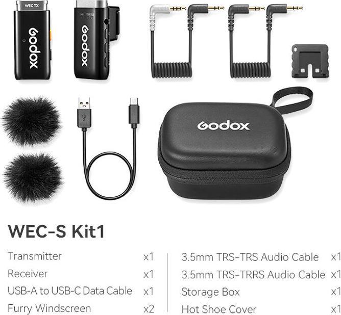 Produktbild Godox WES1 KIT1 2.4GHz Wireless Microphone System