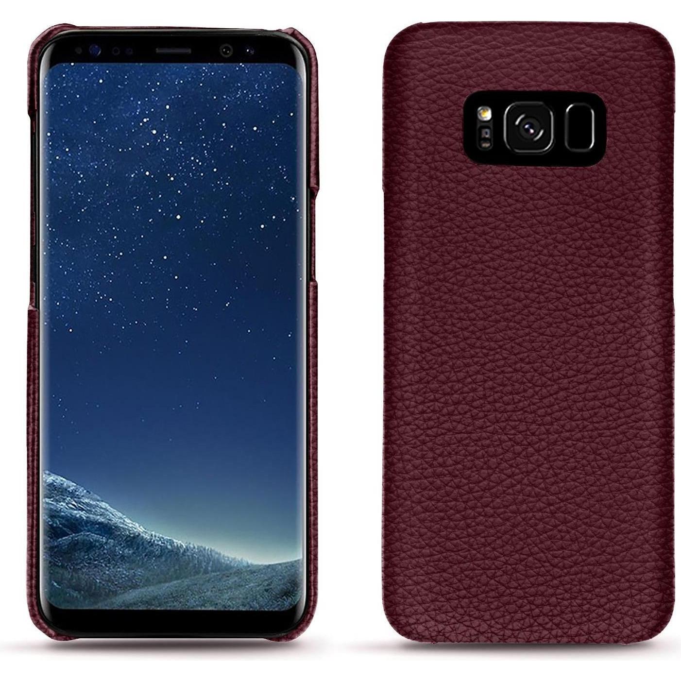 Noreve Lederschutzhülle (Samsung Galaxy S8+), Smartphone Hülle, Violett