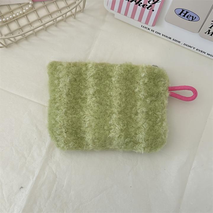 Actual product image Only-Bags.Store Fashion plush love mouth red envelope cosmetic bag, key coin purse with ID holder (1 l)