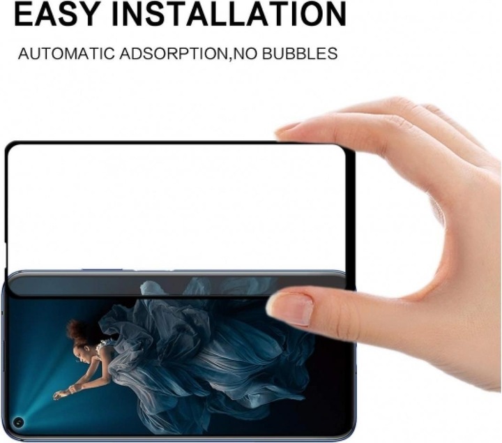 Produktbild Screenguard Huawei Nova 5T Full Screen Panzerglas Schutzfolie 2.5D 9H (1 Stück, Huawei Nova 5T)