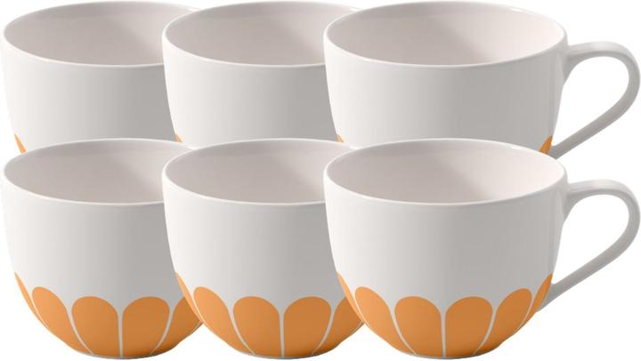 Actual product image Villeroy & Boch Kaffeetasse Fleur 160 ml, 6 Stück, Gelb, Material (160 ml, 6x)