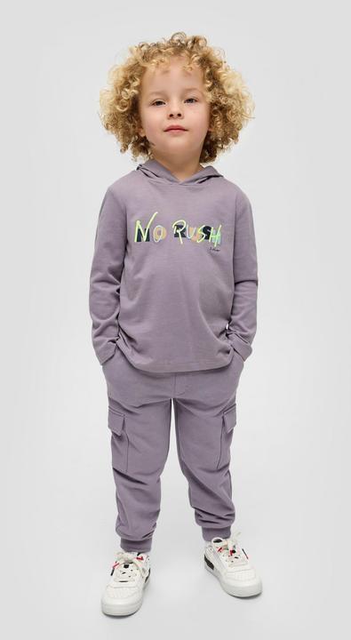 Produktbild s.Oliver Sweatshirt Kapuzenshirt mit Frontprint (104, 110)
