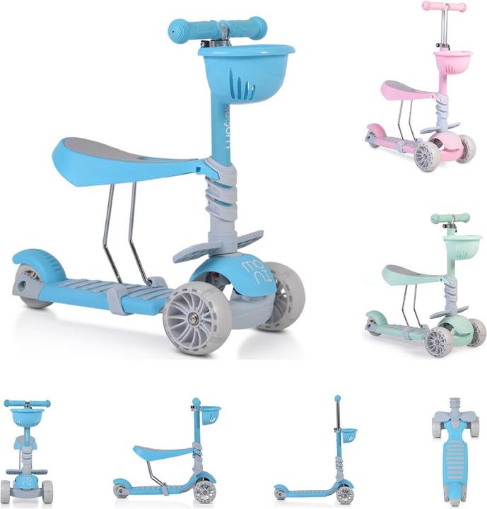 Actual product image Moni Kids scooter, bubblegum 2 in 1