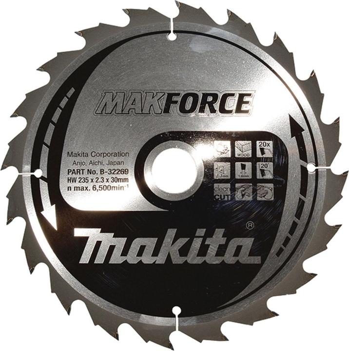 Actual product image Makita MAKFORCE saw blade 235x30x20Z